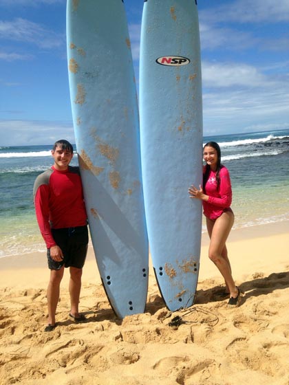 Surfing is fun